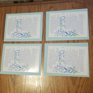 BRAND NEW Celebration Greetings "Footprints" Greeting Card Bundle